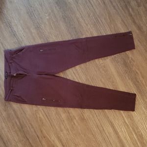 Banana Republic Moto style Maroon Jeans.